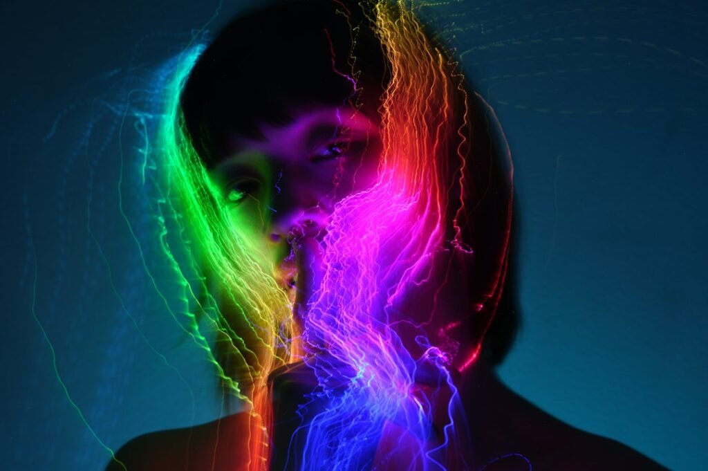 Photo emotional energy transformation illustration