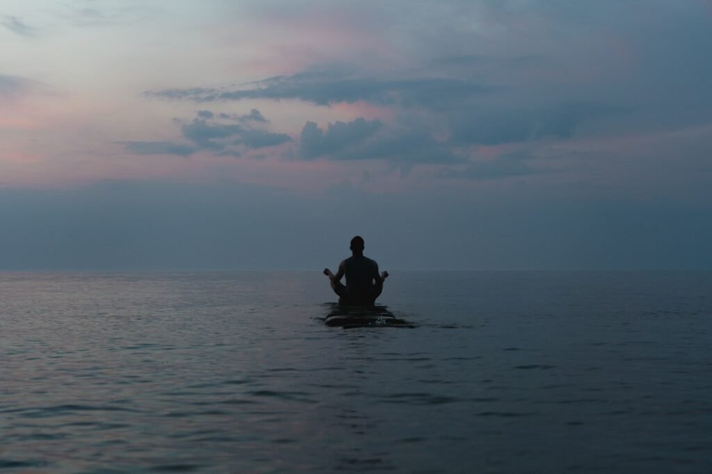 Photo inner energy awareness meditation